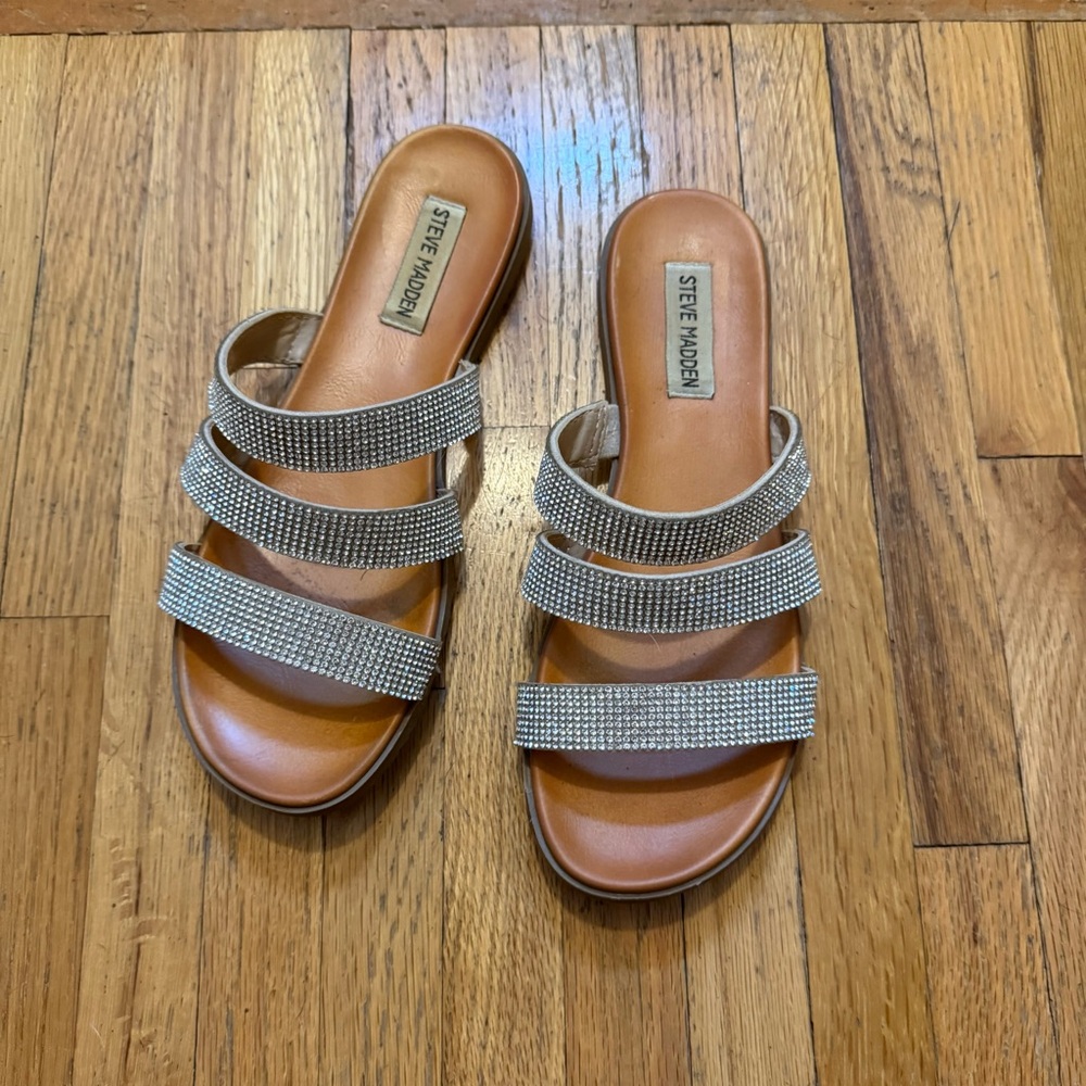 Steve Madden rhinestone sandals